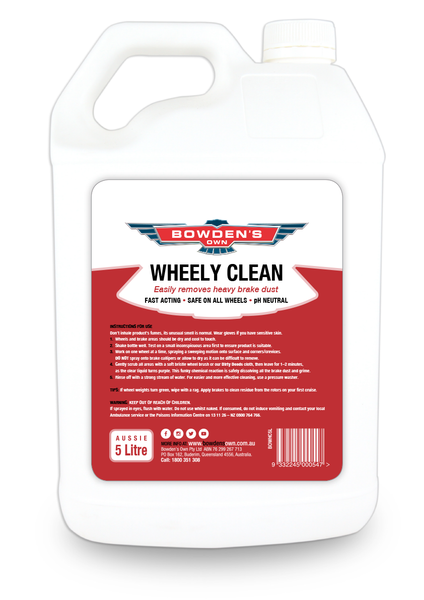 Wheely Clean The safe and easy way to remove brake dust on all wheels.