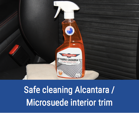 Alcantara safe cleaner advice