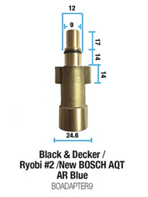 BOADAPTER9 - Black & Decker/Ryobi 2/New Bosch AQT/Workzone 2/AR Blue/Rockwell adapter