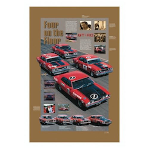 Phase 1,2,3 & 4 GTHO racers large size poster.