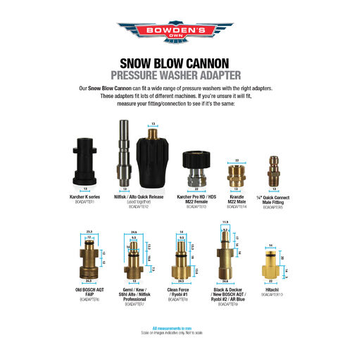 Snow Blow Cannon Adapters