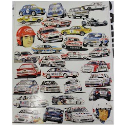 Original Peter Brock poster, 1967 to 1997